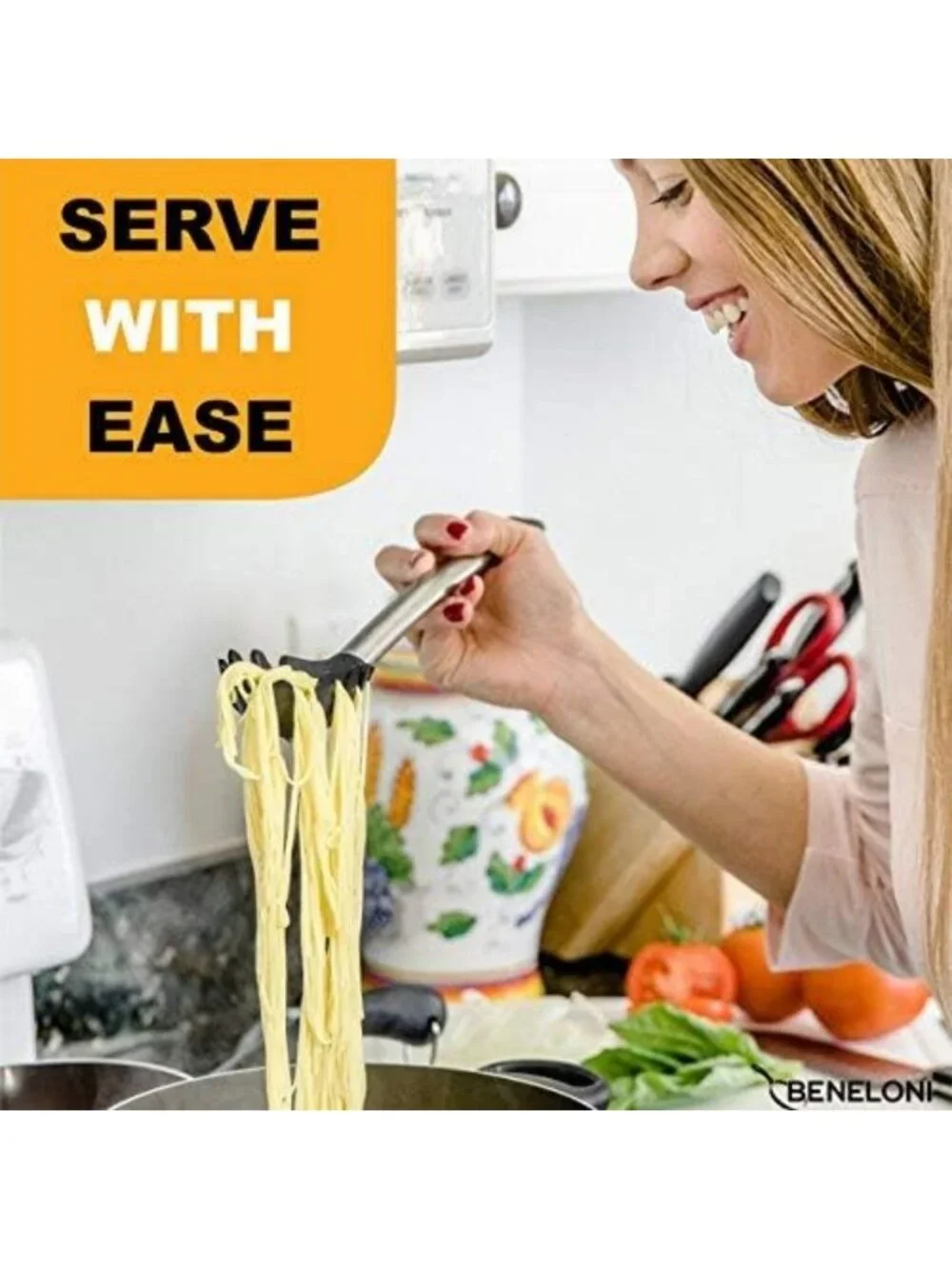 Premium Silicone Kitchen Utensil Set - Nonstick Cooking Tools, Tongs, Spoons